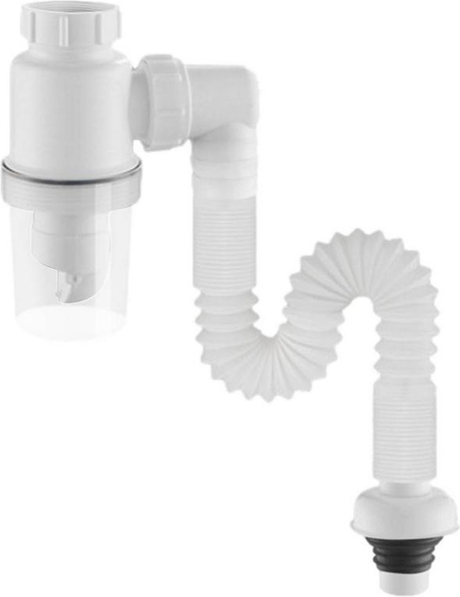 WiseGoods Luxe Wasbak Afvoer Pijp - Gootsteen - Afvoerslang - Wastafel ...
