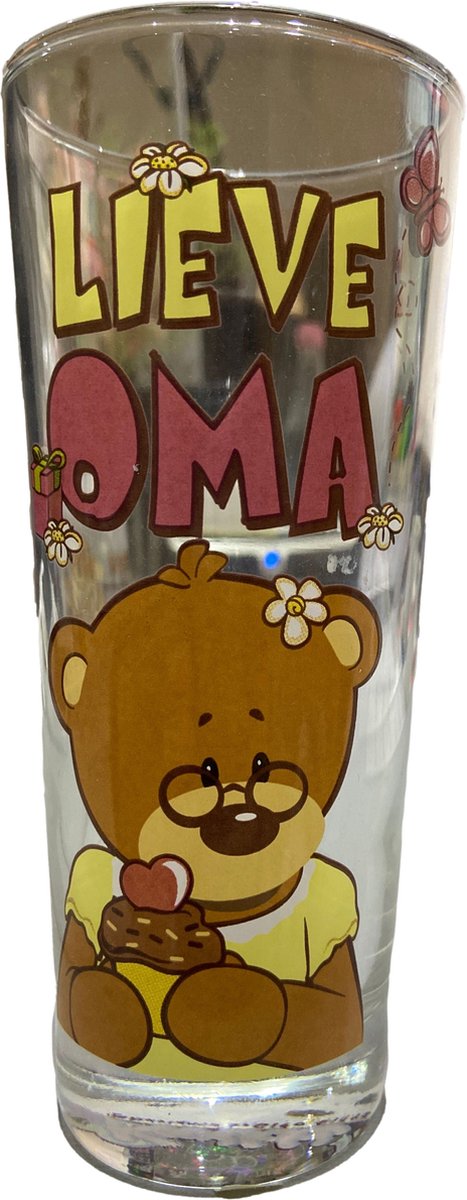 Kwikki - Lieve Oma - waterglas - drinkglas - glas - 300 ml