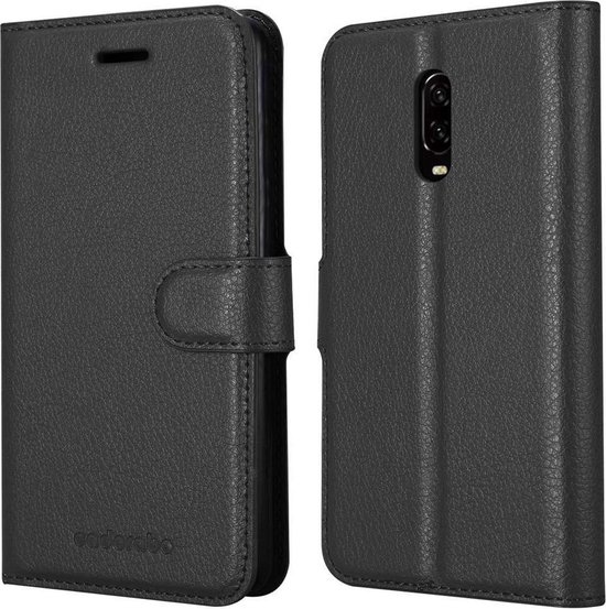 Étui Cadorabo pour OnePlus 7 en PHANTOM BLACK - Étui de protection avec fermeture magnétique
