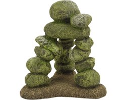 Aquarium decoratie - Kiezelsteen grot - 20x17.6x21.3 cm
