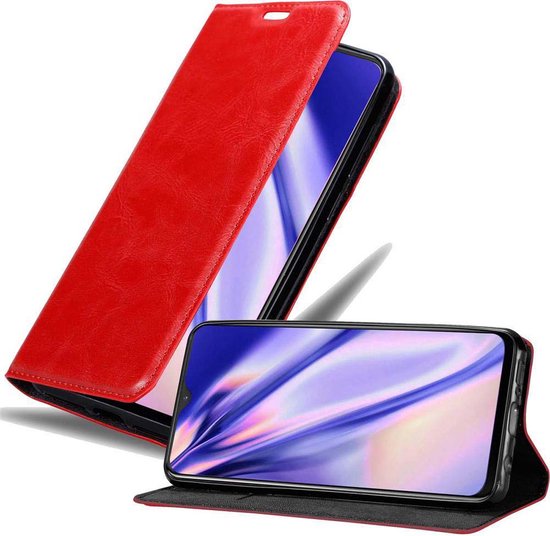 Étui Cadorabo pour OnePlus 6T en ROUGE POMME - Étui de protection avec fermeture magnétique