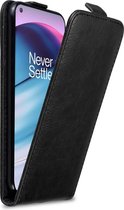 Cadorabo Hoesje geschikt voor OnePlus Nord CE 5G in ZWARTE NACHT - Beschermhoes in flip design Case Cover met magnetische sluiting