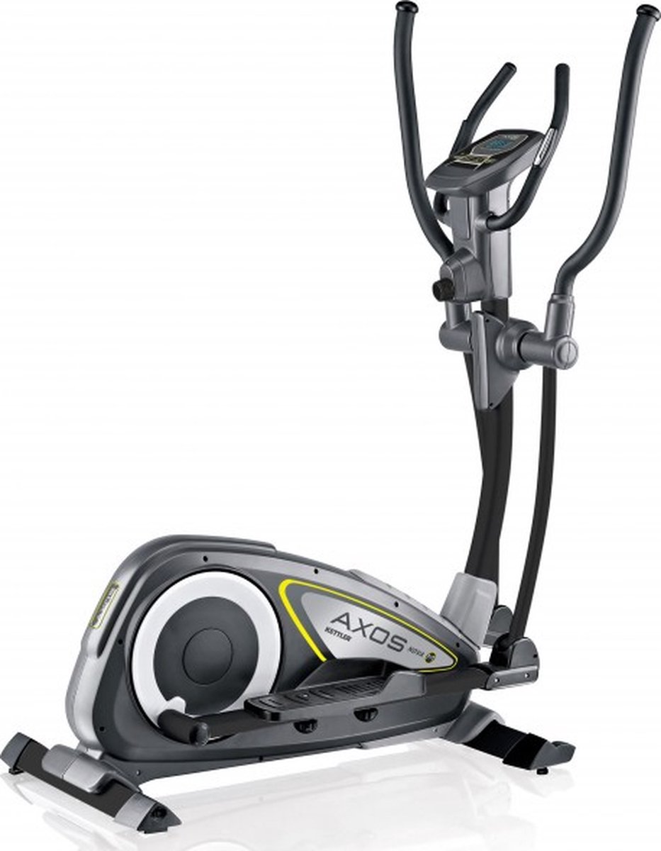 Afbeelding 2 van Kettler Crosstrainer Nova M Zwart – Compacte Hometrainer voor Thuisgebruik – 8 Weerstandsniveaus – LCD Trainingscomputer – Hartslagmeting – Fluisterstil – Beginnersmodel – Fitnessapparaat met Transportwielen