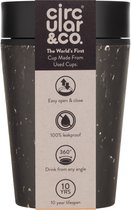 Circulaire&Co. tasse à café réutilisable (rCUP) noir/noir 8oz/227ml