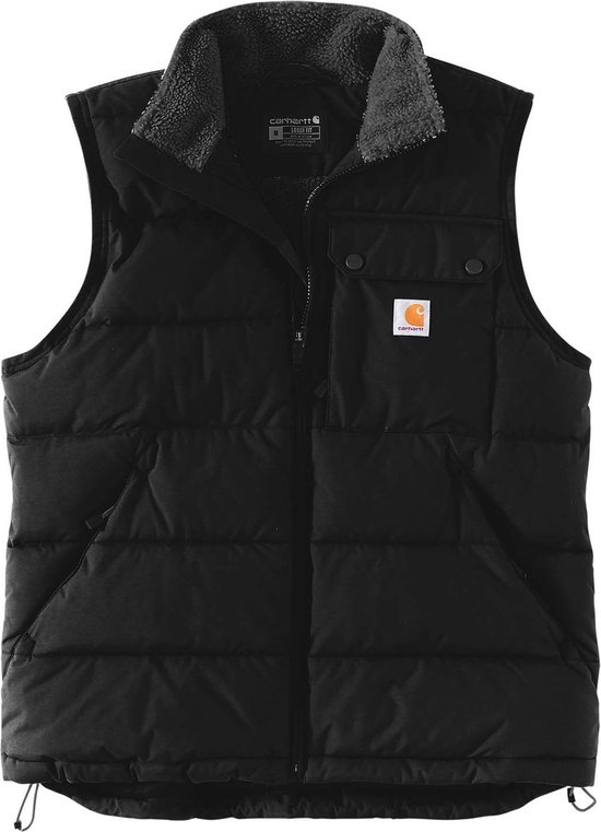Carhartt - Montana Gevoerde Bodywarmer - Rain Defender - Loose fit - Insulated Vest - Zwart - Heren - maat XL (valt als XXL)