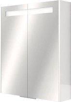 Kariba Faya spiegelkast 60x70x15cm hoogglans wit