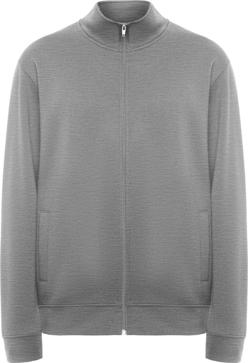 Roly - Ulan Sweater met Rits - Heather Grey 58 maat XXL