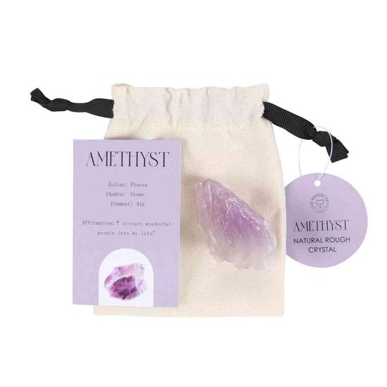 Something Different Kristal Rough Amethyst Healing Paars