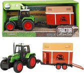 Toi Toys - Tractor met Veewagen met Licht en Geluid - Landbouwvoertuig 40 cm! - Boerderij Speelgoed