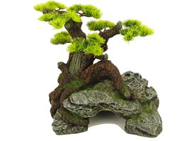 Aquarium decoratie - 24.3x21.8x24.5 cm - Blue Belle Bonsai Wonder