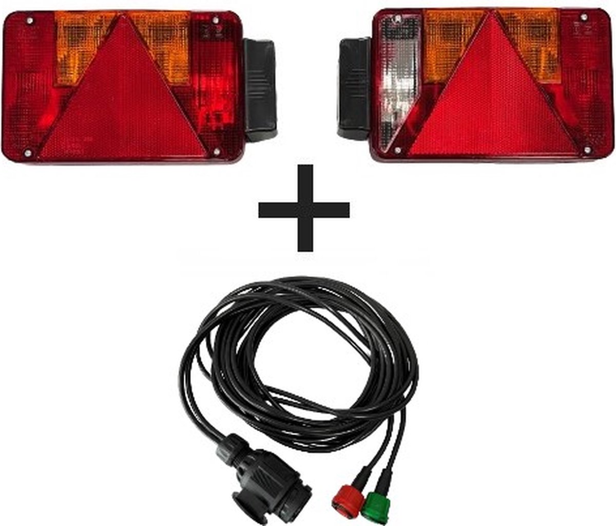BTP - Achterlichtset 5901 - Radex - 5 meter - 13 polig