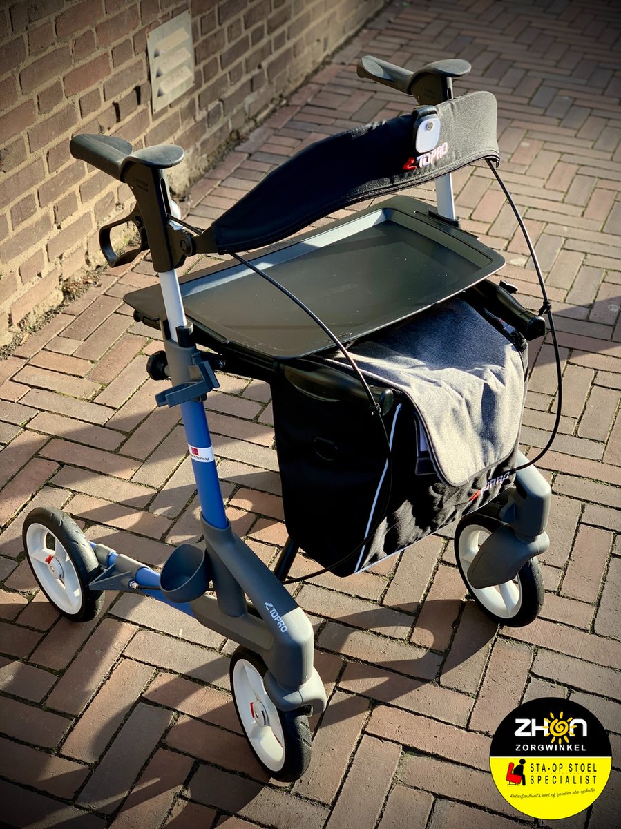 Topro - Accessoire pakket voor Topro 5G Rollator - Stokhouder - Dienblad - Led-lamp - Rugband