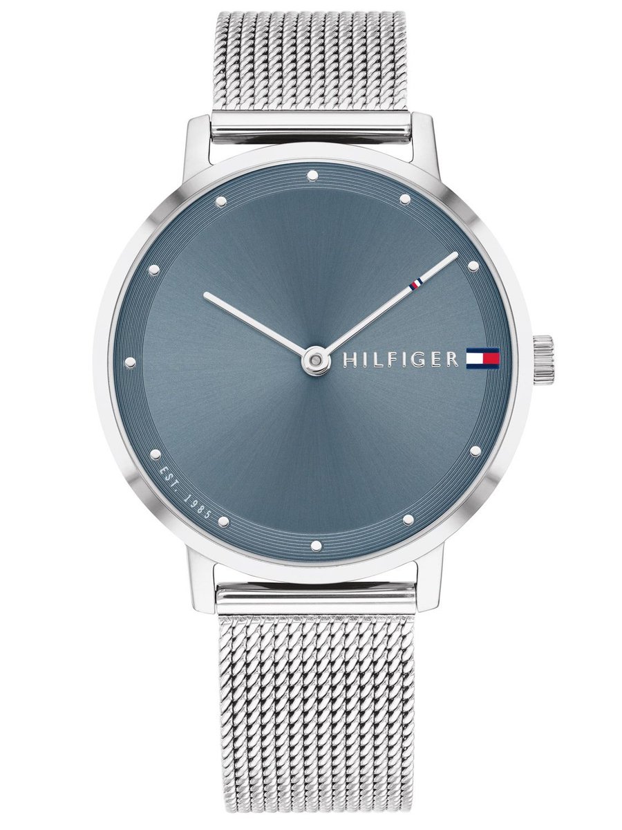 Tommy Hilfiger Dames horloge analoog quartz One Size Zilver 32011951