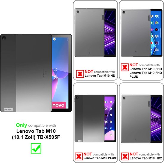 Custodia Protettiva Speed-Planet Per Lenovo Tab M10 (TB-X505F) – Blu Fiore Con Penna - Foto 2