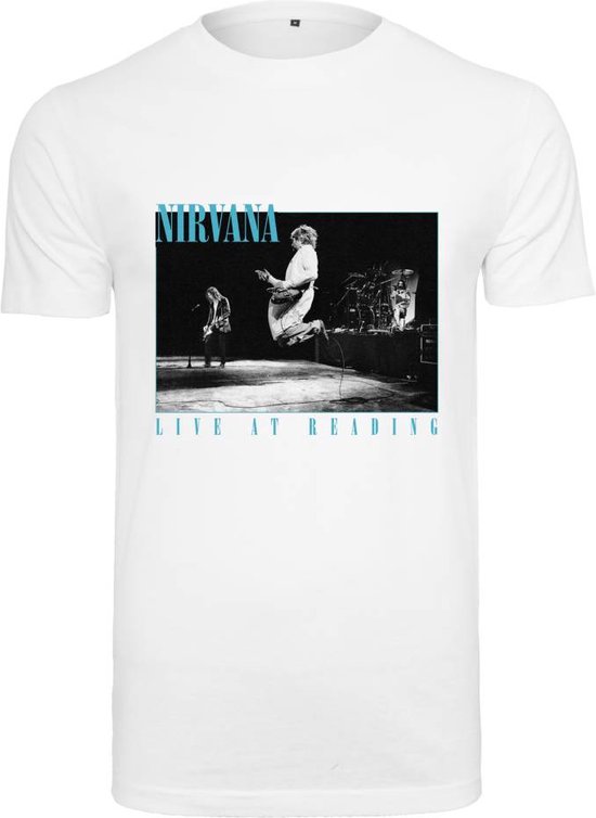 Merchcode Nirvana - Live in Reading Heren T-shirt - XS - Wit