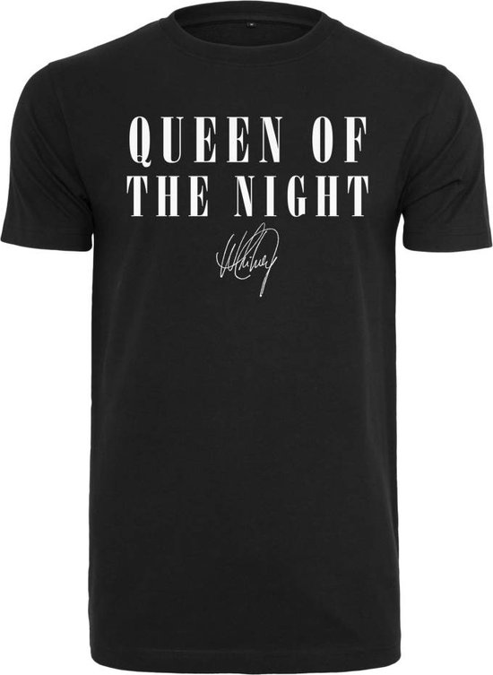 Merchcode Whitney Houston - Queen Of The Night Dames T-shirt - XL - Zwart