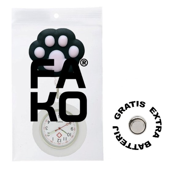Fako® - Montre Infirmière - Montre Infirmière - Montre Infirmière - Roller 3D - Jambe Zwart