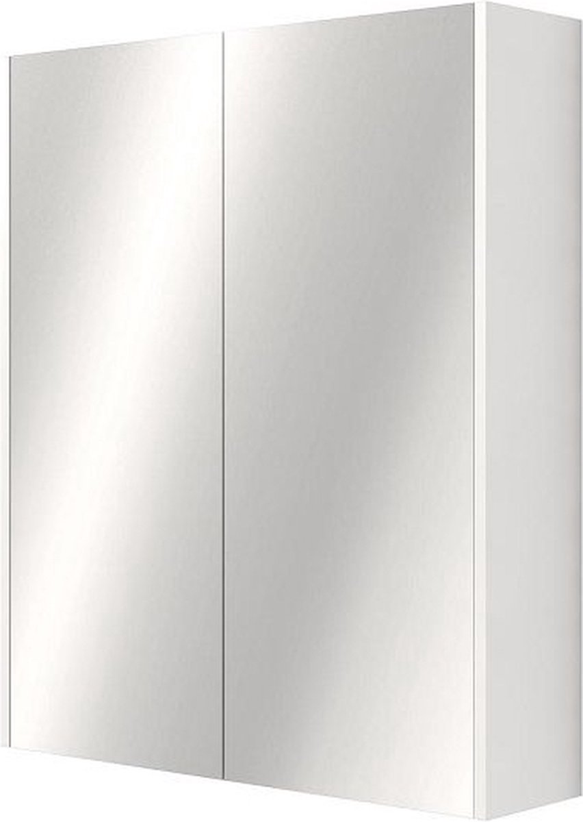Kariba Nila spiegelkast 60x70x15cm hoogglans wit