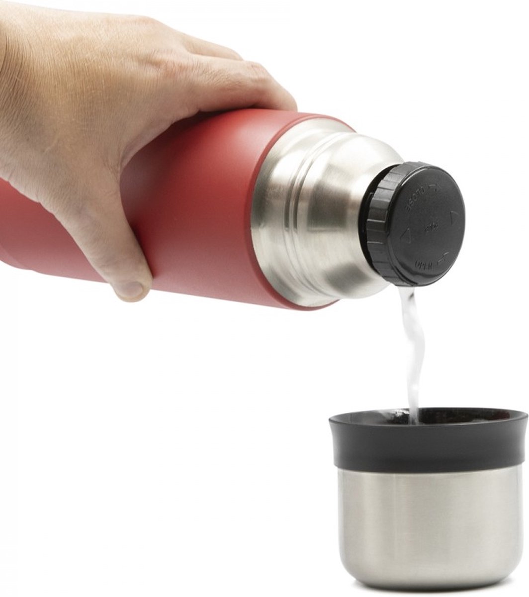 Laken thermosfles roestvrijstaal thermo bottle 0,75L - Red