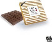 Chocoladecadeau - Chocoladereep - Valentijnsdag - Love you more than Chocolate