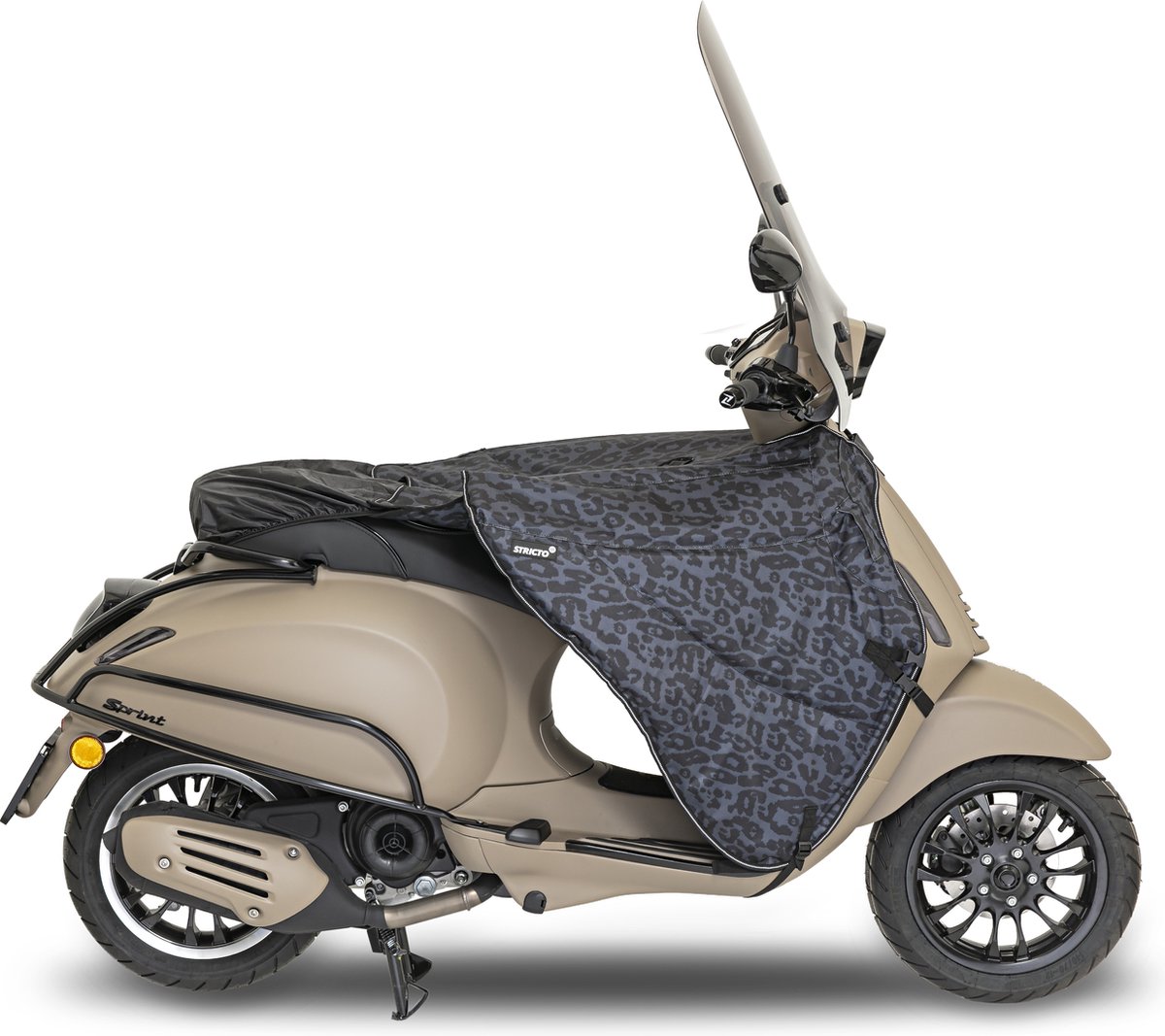 Stricto® - Premium scooter Heavy Duty beenkleed - Luipaard Grijs – water & winddicht – beenkleed universeel met imperfectie – foto 7