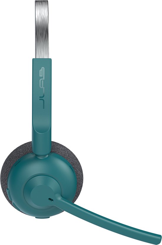 JLab Go Work Pop Headset met Microfoon - Draadloze Headset Bluetooth - Noise Cancelling Microfoon - 50 Uur Speeltijd - Groen