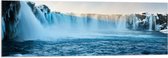 WallClassics - Acrylglas - Goðafoss Watervallen in IJsland - 120x40 cm Foto op Acrylglas (Met Ophangsysteem)