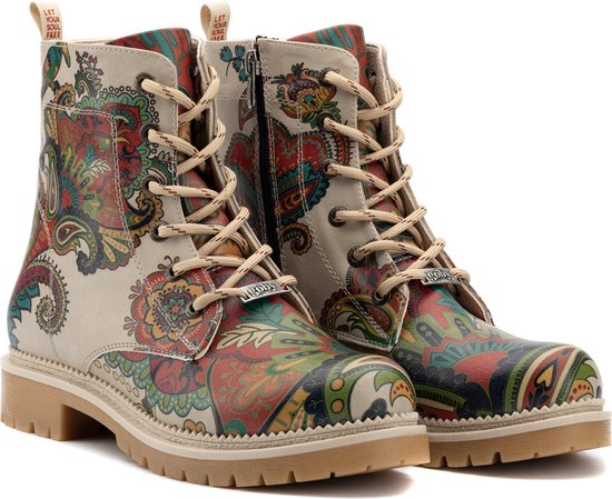GOBY - Flowerart - Bottes pour femmes - Botte - Bottes femmes - Bottes pour femmes - Bottes pour femmes - Bottines - Fait main - Imprimé floral - Taille 39