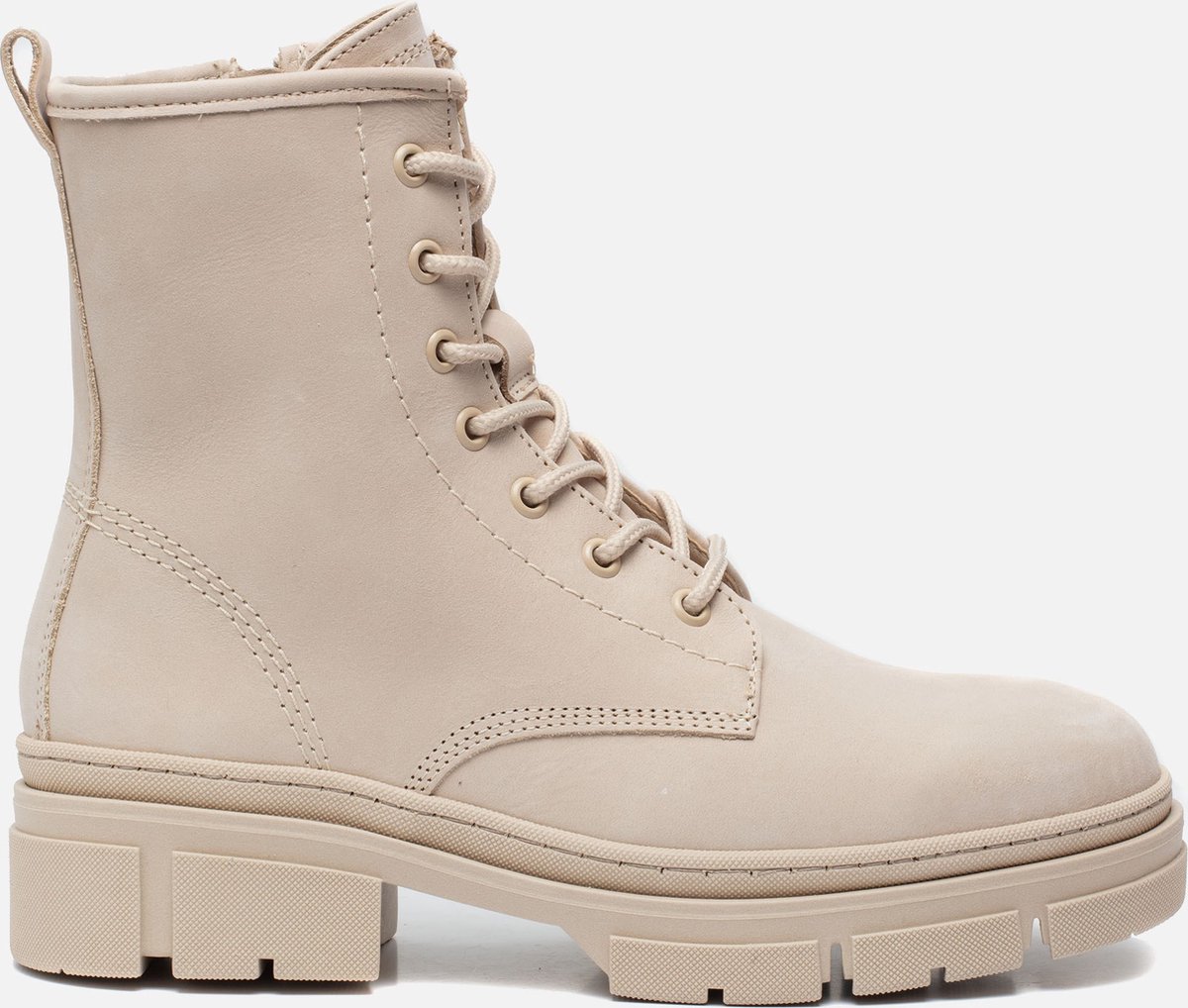 Tamaris Veterboots wit Leer 172103 - Maat 41