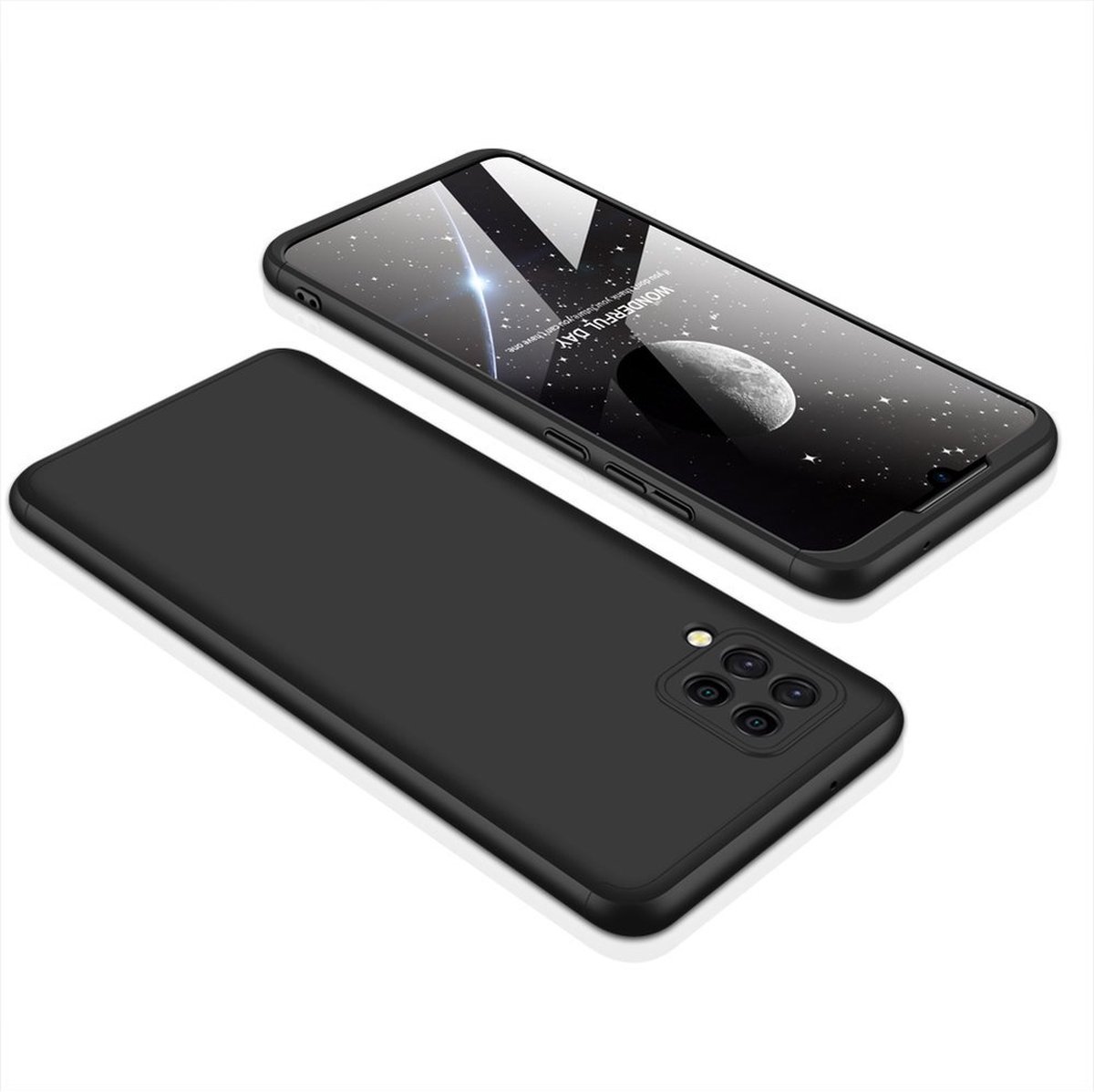 360 full body case voor Samsung Galaxy A42 5G - zwart