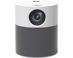 ELEMENTKEY BEAM6® Full HD WiFi Beamer – Android 9.0 – 1920x1080P – Stil – 120 ANSI – AirPlay – Home Cinema – Wit/Grijs