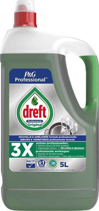 Doorzichtige flacon van 1000 ml voor reinigingsmiddel