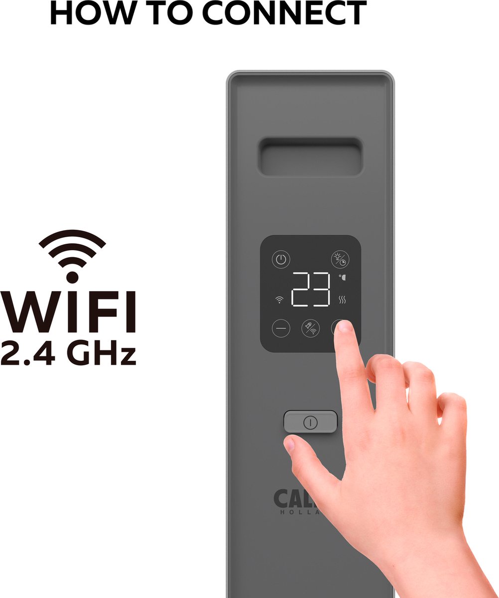 Calex Slimme Convector Heater - Smart Elektrische Verwarming - WiFi Kachel  met App... | bol.com