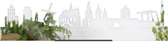 Standing Skyline IJsselstein Spiegel - 40 cm - Woon decoratie om neer te zetten en om op te hangen - Meer steden beschikbaar - Cadeau voor hem - Cadeau voor haar - Jubileum - Verjaardag - Housewarming - Aandenken aan stad - WoodWideCities