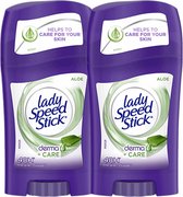 Lady Speed Stick - Aloe Vera - Deodorant vrouw voordeelverpakking - 48 uur bescherming - Deodorants – 2 Stuks