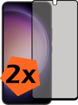 Screenprotector Geschikt voor Samsung S23 Screenprotector Privacy Bescherm Glas - Screenprotector Geschikt voor Samsung Galaxy S23 Privacy Screenprotector Tempered Glass - 2 PACK