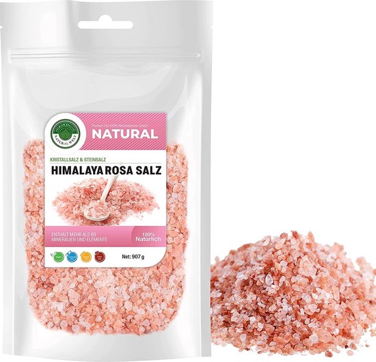 Natural welt - himalaya rosa zout - family size - kruiden & specerijen - 907 gram