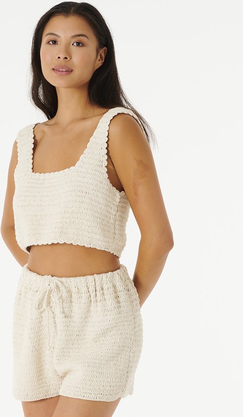Rip Curl Oceans Together Crochet Top - Off White