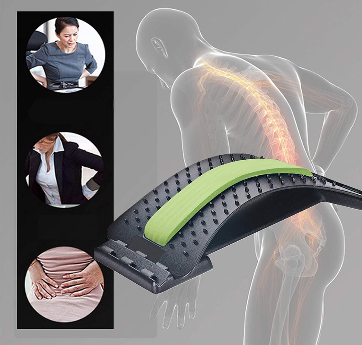 Back Stretcher - Rug Massager - Strek Apparaat - Rug Corrector - Rug ...