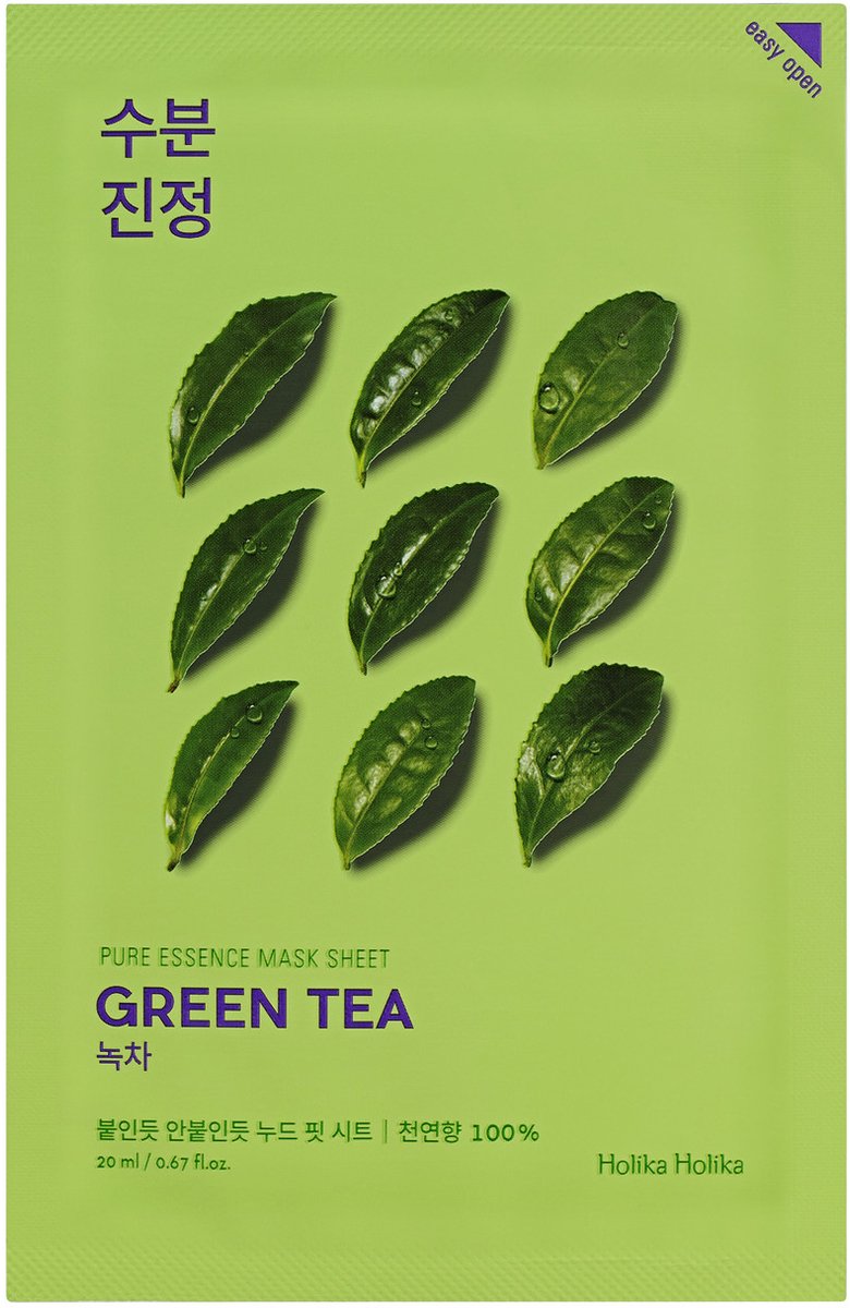 Goedkoopste Holika Holika Pure Essence Mask Sheet Green Tea - gezichtsmasker - 20 ml