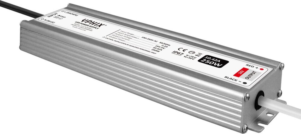 LED transformator 24V 10,42A Max. 250W IP67
