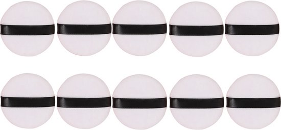 10 Stuks Make-up Sponsjes – Wit – 5.5*5.5 cm – Poeder, Foundation, BB Cream