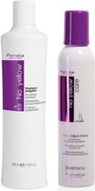 Fanola - No Yellow Shampoo & Foam Set - 350+250ml