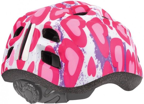 Polisport Junior premium fietshelm s 52-56cm glitter hearts roze van Polisport — afbeelding 2