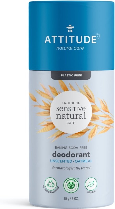 Foto: Attitude unscented baking soda free deodorant 85g