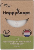 Happy Soaps -Natural - Savon de Savon à barbe - Kokos - Sans plastique - Vegan - Sans cruauté - 80 grammes