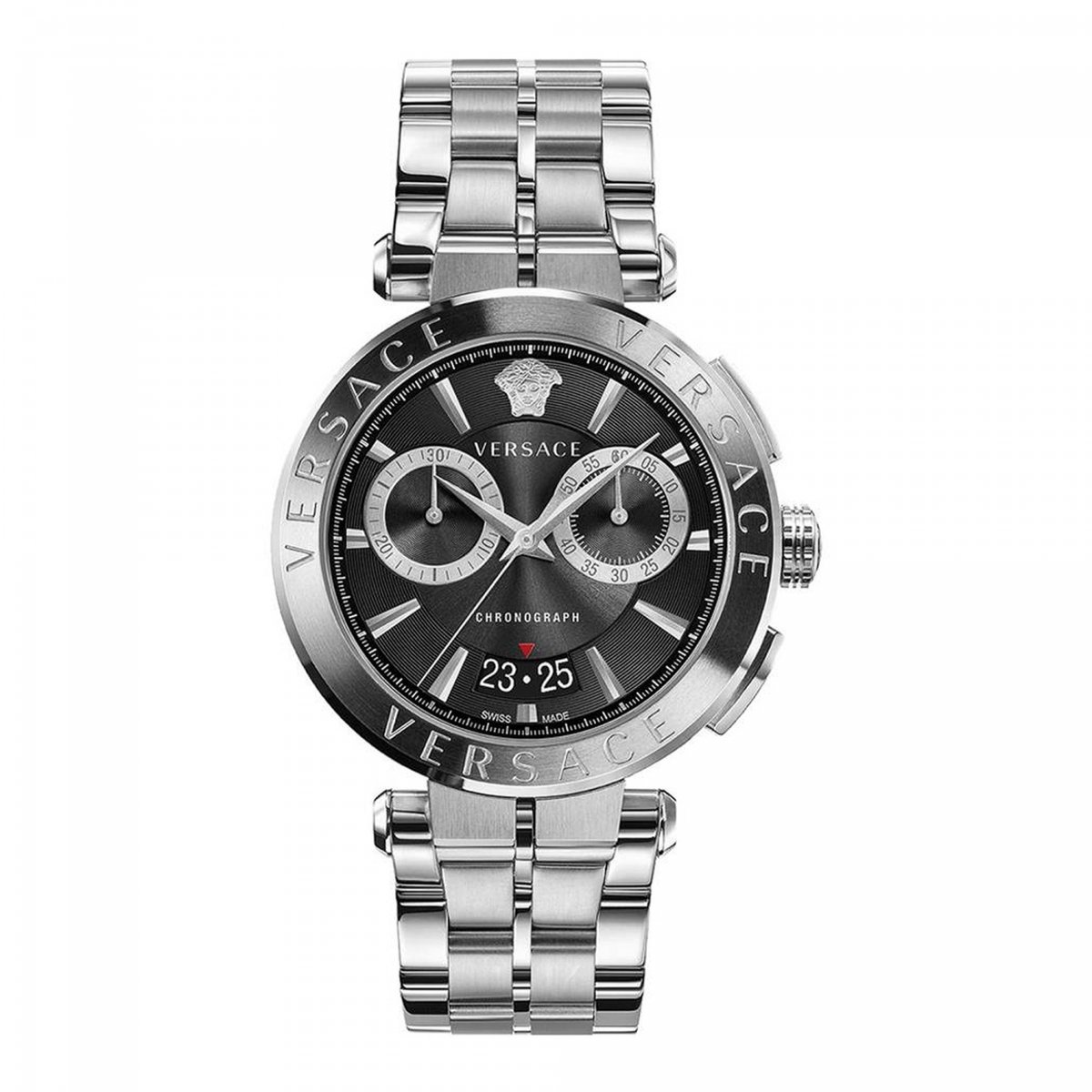 Versace VE1D01520 horloge mannen - Roestvrij Staal - zilver