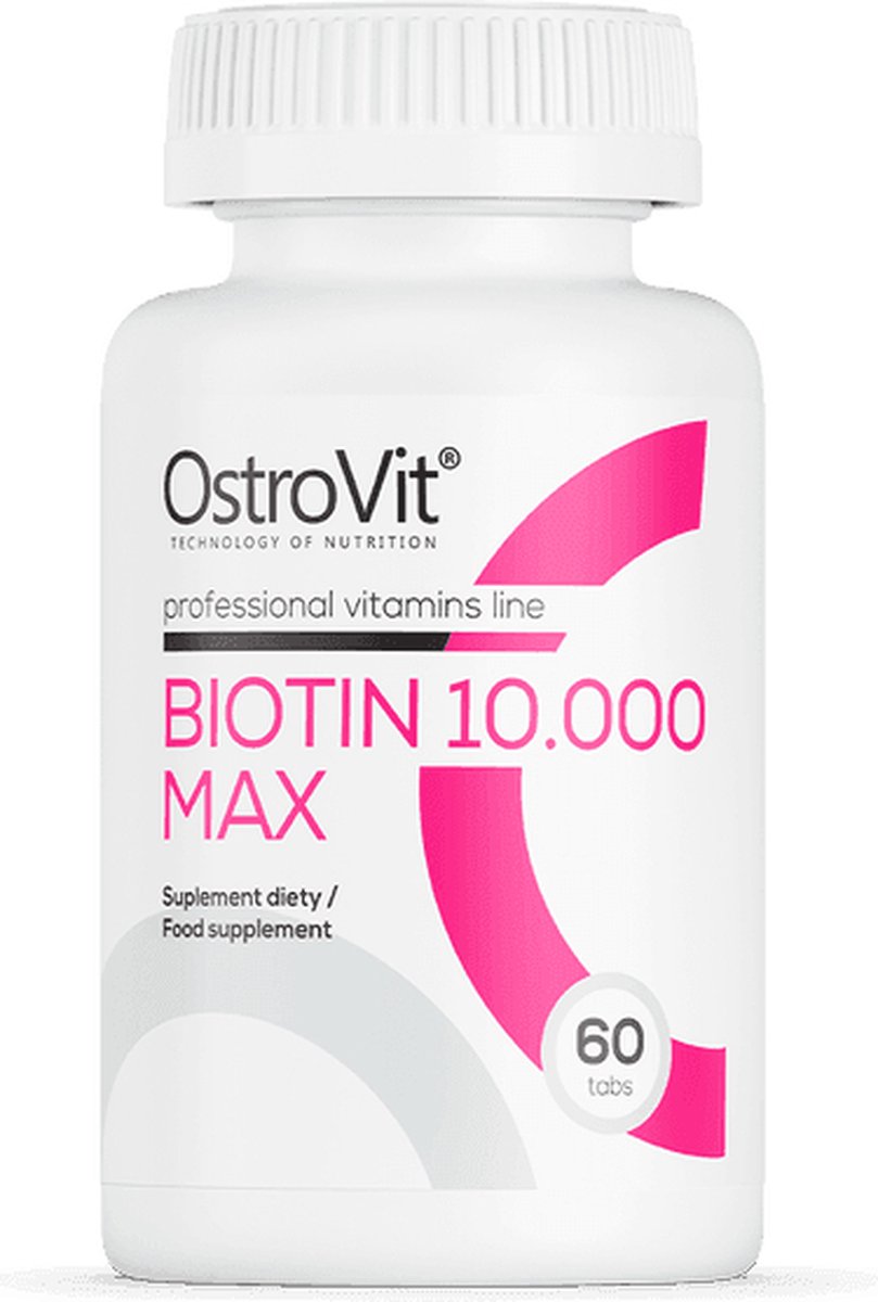 Vitaminen - 12 x Biotin 10.000 MAX - 60 Tablets - OstroVit