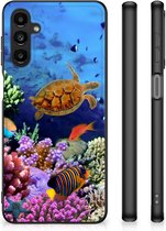 Telefoon Hoesje Geschikt voor Samsung Galaxy A14 5G Foto hoesje met Zwarte rand Vissen