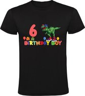 Birthday boy 6 jaar Kindershirt | Verjaardag | Jarig | Dino | Dinosaurus | World | Dinosauriërs